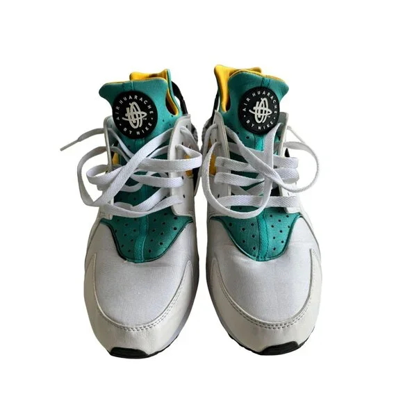 Nike Air Huarache White Turquoise Gold - Picture 5 of 15